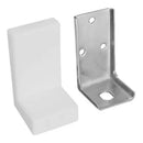 Cantoneira Metal Com Capa Branca Para Moveis Unitario