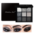 Paleta de sombras com 9 cores