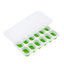 Forma de gelo fundo de silicone com tampa