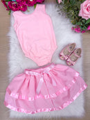 Conjunto Blogueirinha Bailarina Rosa Infantil