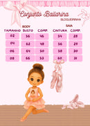 Conjunto Blogueirinha Bailarina Rosa Infantil
